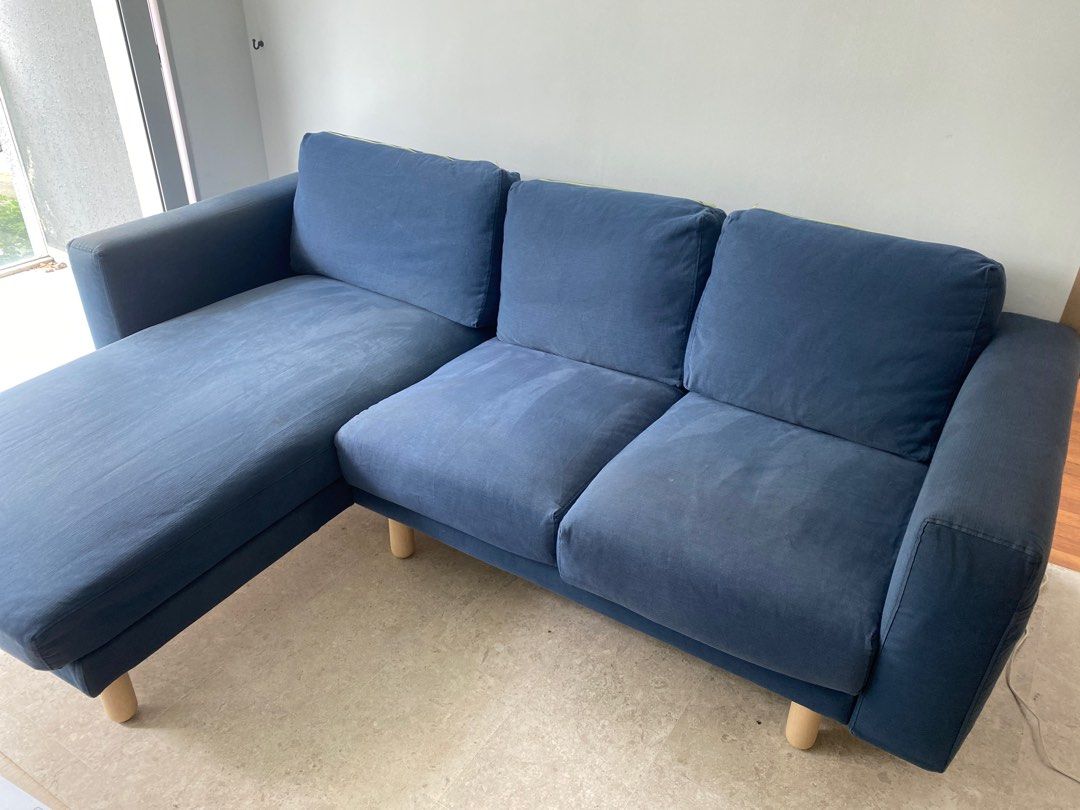 Ikea 3 seater L shape sofa, Furniture & Home Living, Furniture