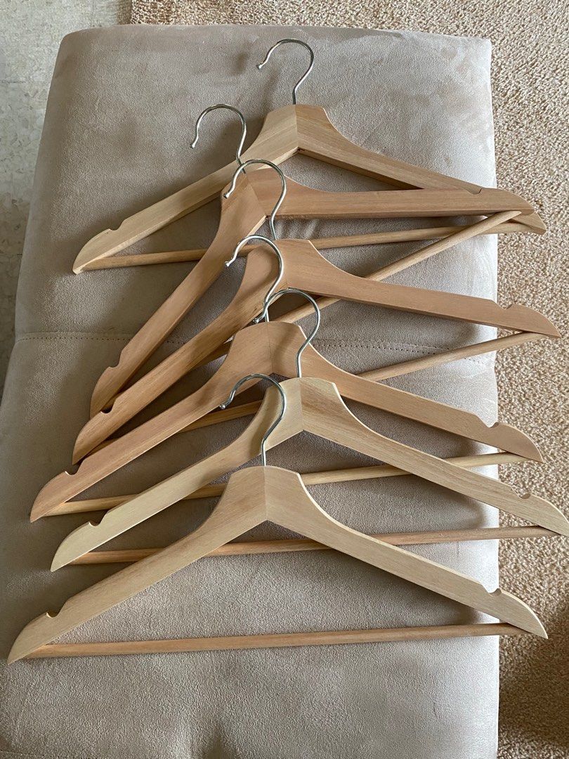 Ikea wooden hangers., Furniture & Home Living, Home Improvement