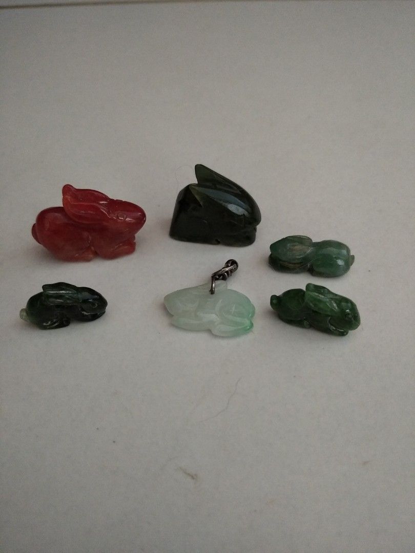 Yellow Jade Rabbit Jade rabbits mini sizes (all), Hobbies & Toys, Memorabilia ...