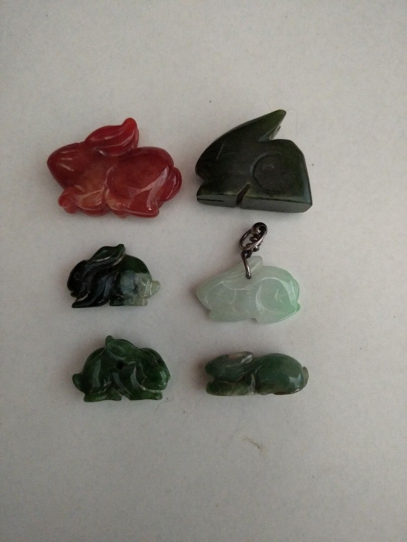 Yellow Jade Rabbit Jade rabbits mini sizes (all), Hobbies & Toys, Memorabilia ...