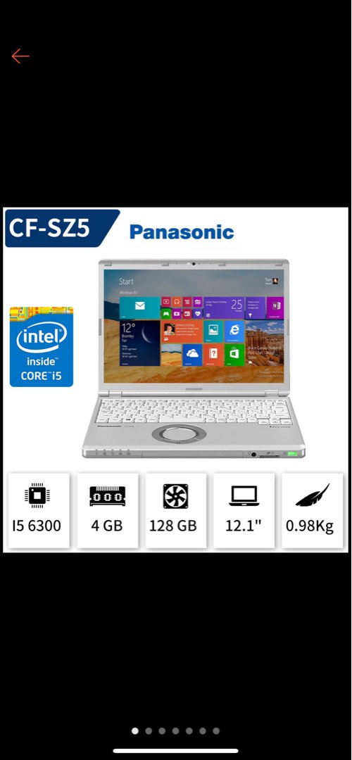 Japanese laptop Panasonic CFSZ5 laptop with dvd drive, Computers