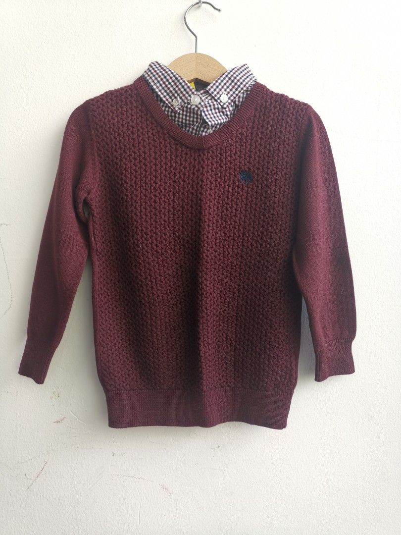 Jasper J Conran Junior J Kids Fashion Knit Sweater Long Sleeves Babies Kids Babies Kids Fashion on Carousell