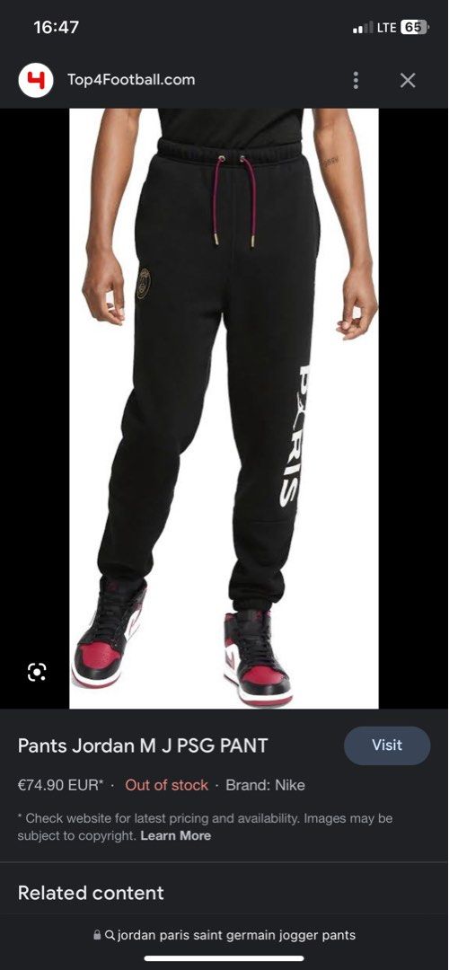Jordan paris best sale saint germain joggers