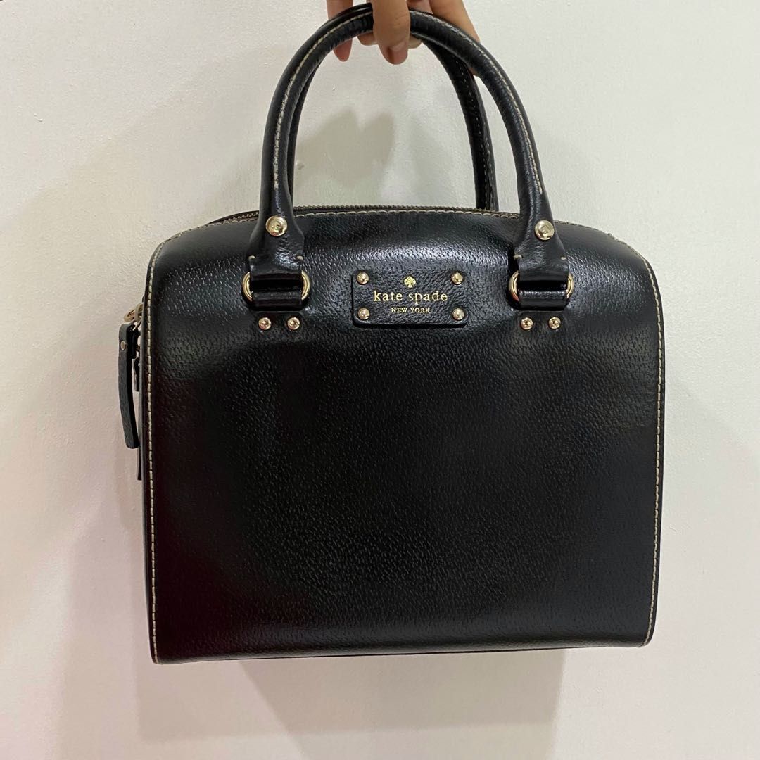 Kate Spade Melinda Speedy Bag/ Handbag/ Crossbody Bag/ Sling Bag in Black,  Luxury, Bags & Wallets on Carousell