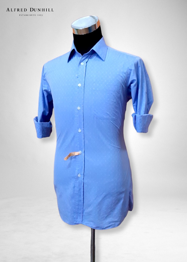 Alfred Dunhill Shirt Saiz L, Men's Fashion, Tops & Sets, Formal Shirts ...