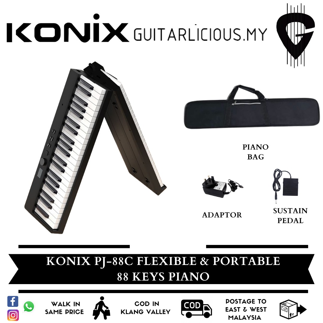 Konix foldable hot sale piano pj88