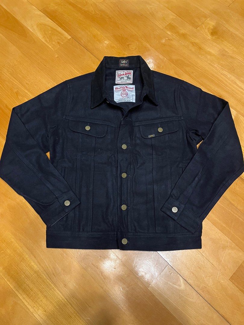 Lee 101 storm rider jacket Harris Tweed black vintage USA levis