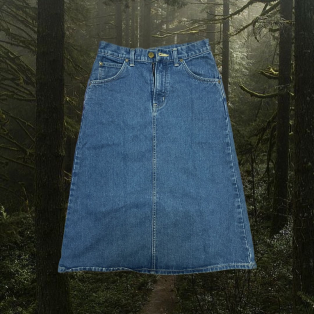 Denim midi skirt lee on sale
