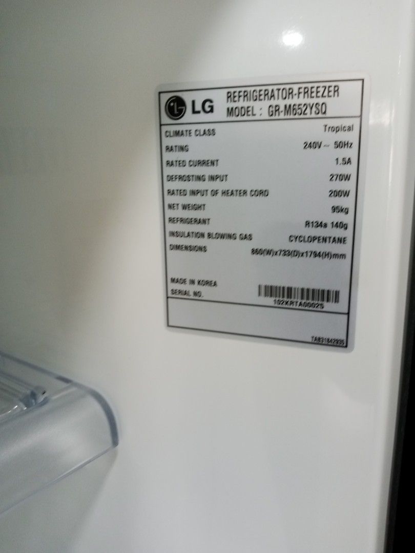 LG frezer, TV & Home Appliances, Kitchen Appliances, Refrigerators