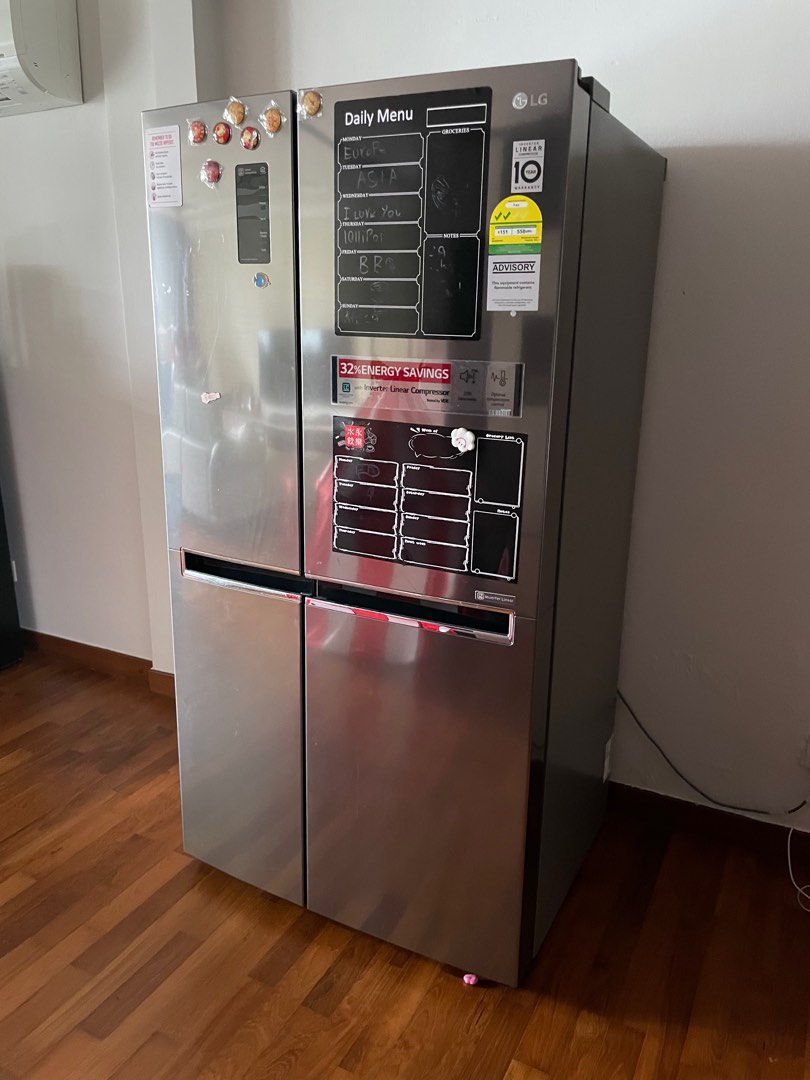 LG side by side Refrigerator 626L, TV & Home Appliances, Kitchen