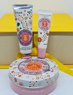 L'occitane Limited Edition Delicate Shea Lip Balm, Hand and Body Cream