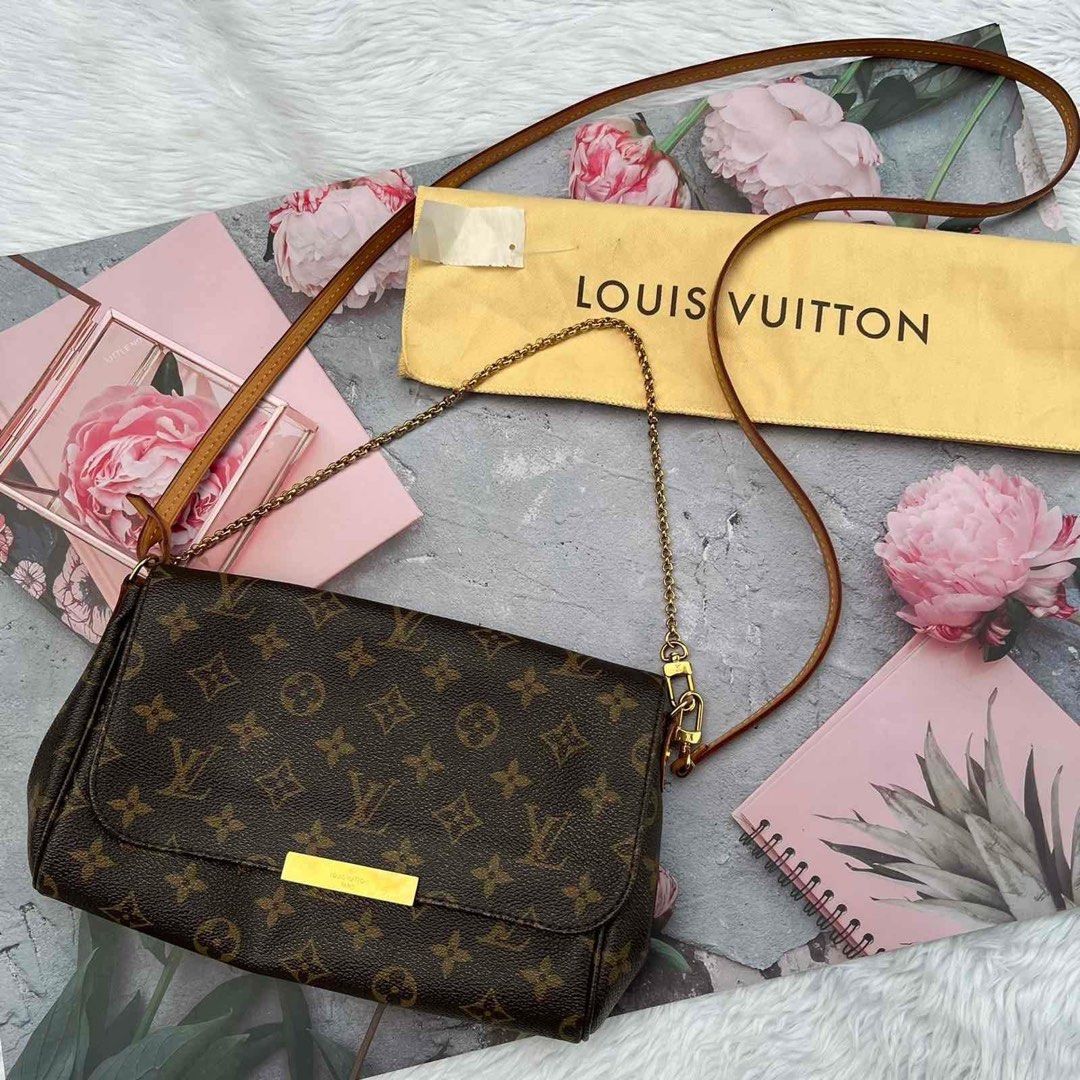 AUTHENTIC LV FAVORITE MM - MONOGRAM BAG - CHAIN STRAP, Luxury, Bags &  Wallets on Carousell