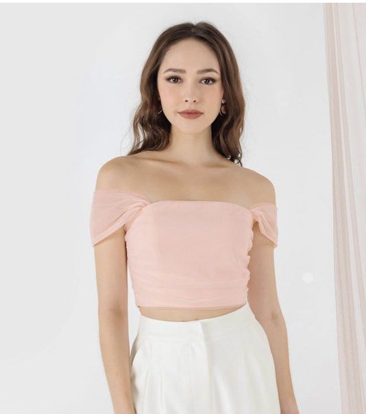 Dress with crop top hot sale overlay