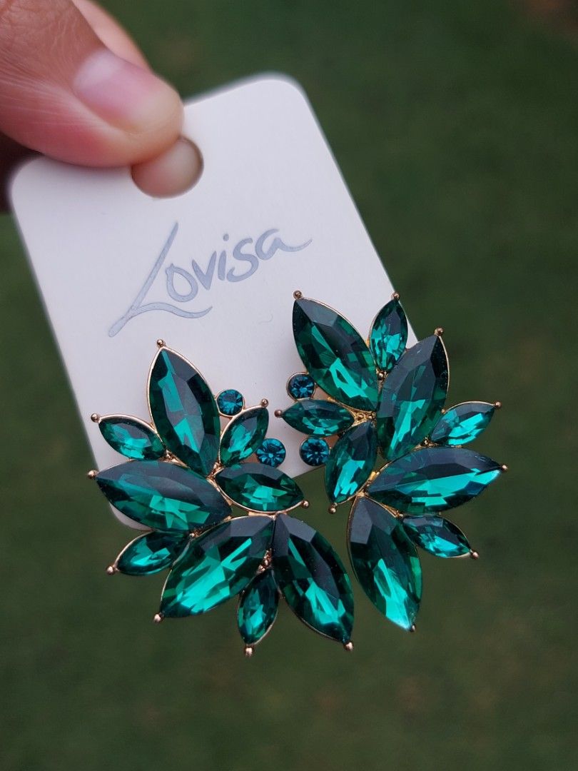 Lovisa emerald green earrings Women s Fashion Jewelry