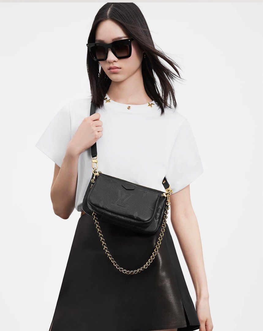 LV Multi Pochette in Monogram Empreinte Leather, Women's Fashion