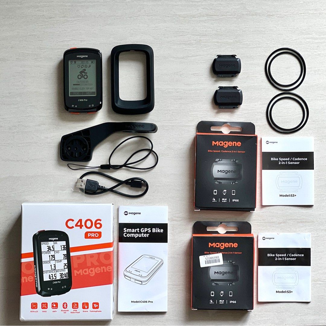 Magene C406 Pro & S3+ Sensors, Sports Equipment, Bicycles & Parts ...