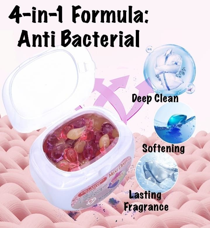 Maxi clean 4 in 1 laundry Capsule/ 50 pod per box, Furniture & Home