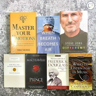 Memoir|Biography|Medicine|Philosophy|Politics|Psychology|Philosophy|Business|Technology|Music|Art Books-Master Emotions-Thibaut,Breath Becomes Air-Paul Kalanthi,Steve Jobs Man Thought Different-Karen Blumenthal,How Measure Your Life-Clayton Christensen