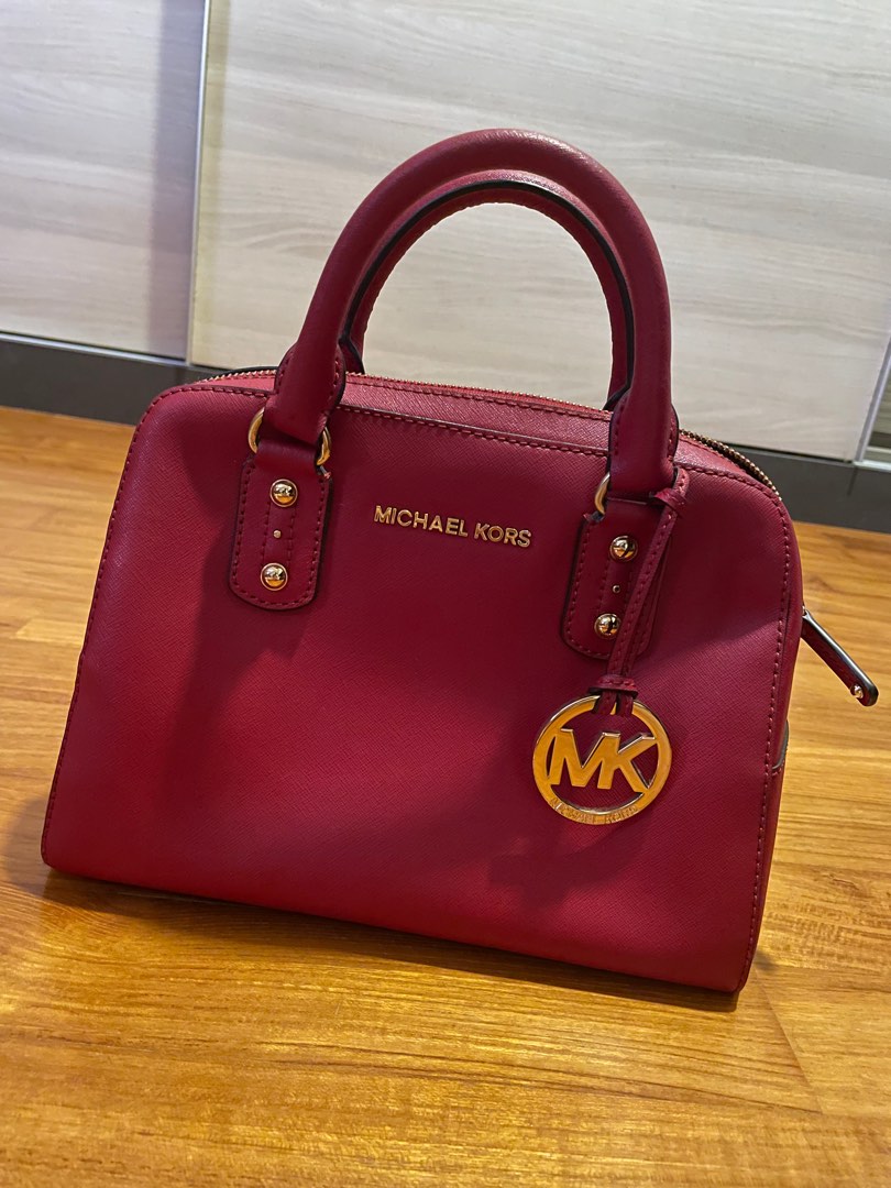 Michael Kors Crossbody Bag Red Luxury Bags Wallets on Carousell