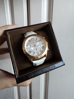 【電池交換済】Michael Kors Parker 腕時計 紺×ゴールド