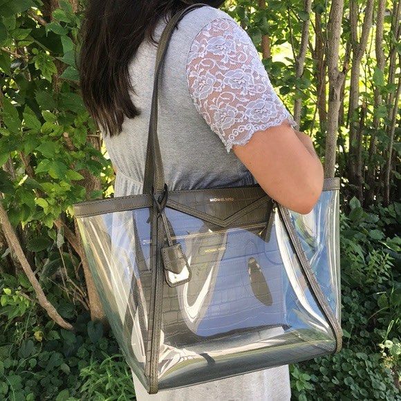 Michael kors whitney clear top