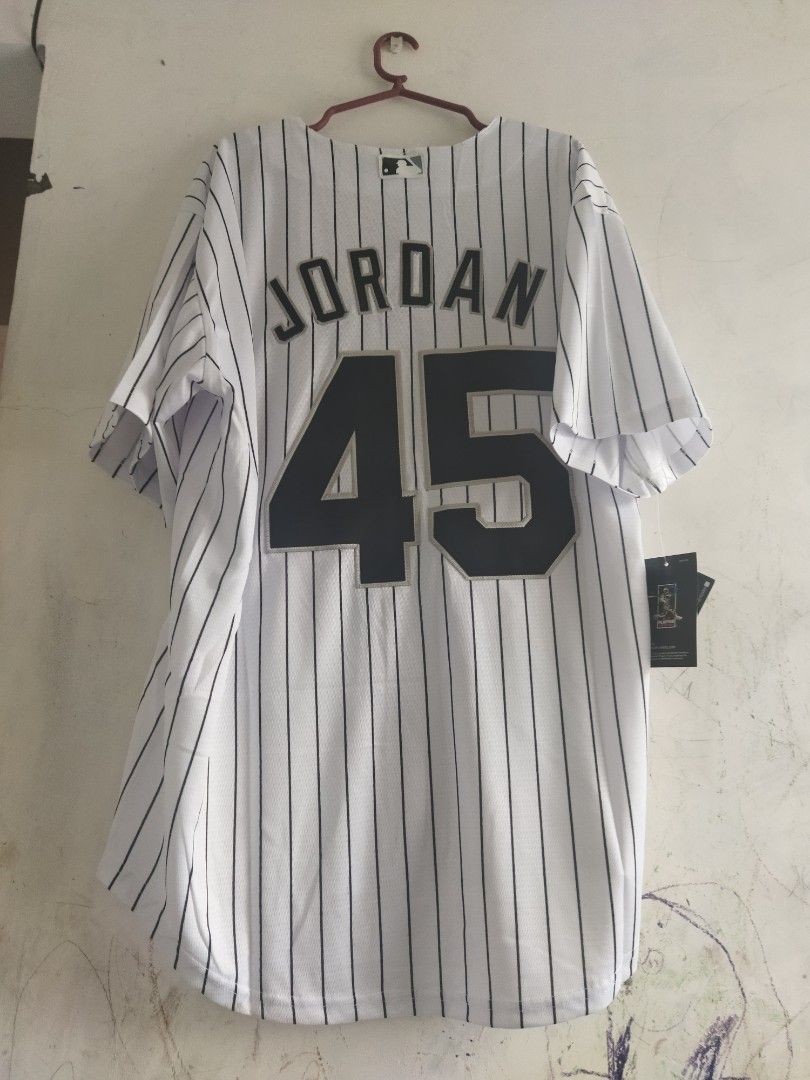 MLB Chicago White Sox Michael Jordan #45 Embroidered Baseball Jersey, Men's  Fashion, Tops & Sets, Tshirts & Polo Shirts on Carousell