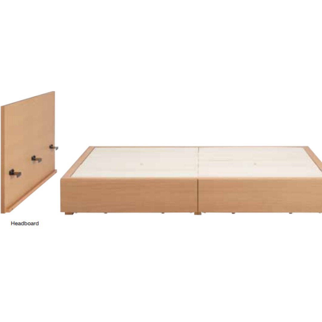 Muji storage bed frame(oak), Furniture & Home Living, Furniture, Bed