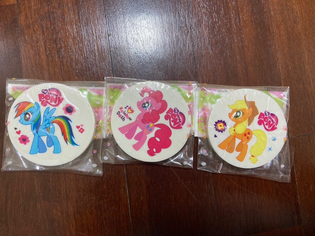 my little pony erasers, Hobbies & Toys, Stationery & Craft, Stationery
