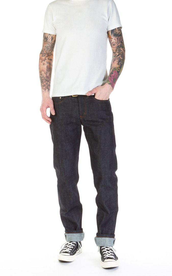 Deep indigo rigid selvedge online