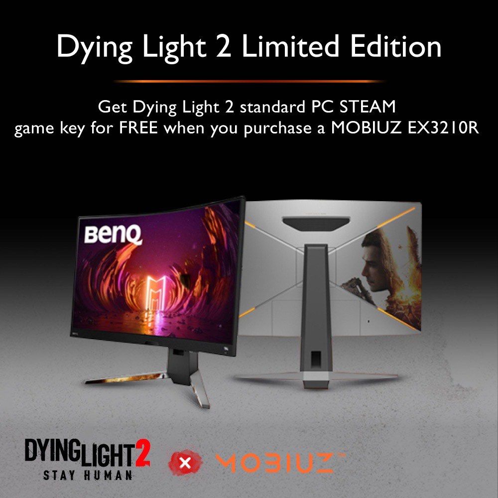 BenQ MOBIUZ EX3210R - Dying Light 2 Stay Human Edition 湾曲