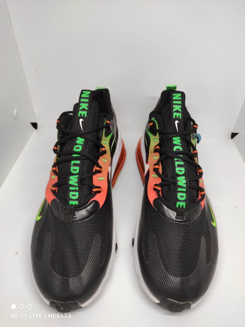 Nike Air Max 270 React Se Worldwide 44,5, Fesyen Pria, Sepatu