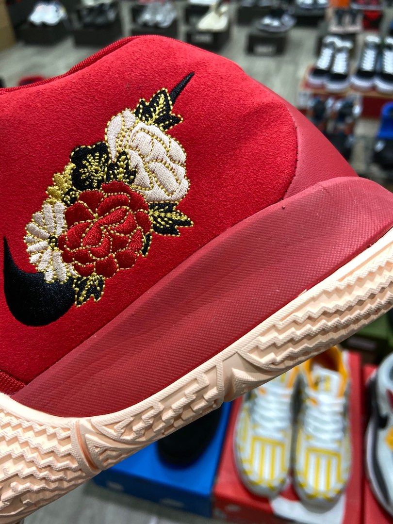 Kyrie 4 red flower clearance