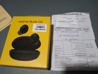 Orig REALME  BUDS Q2 w/ free max P100 sf avail or not