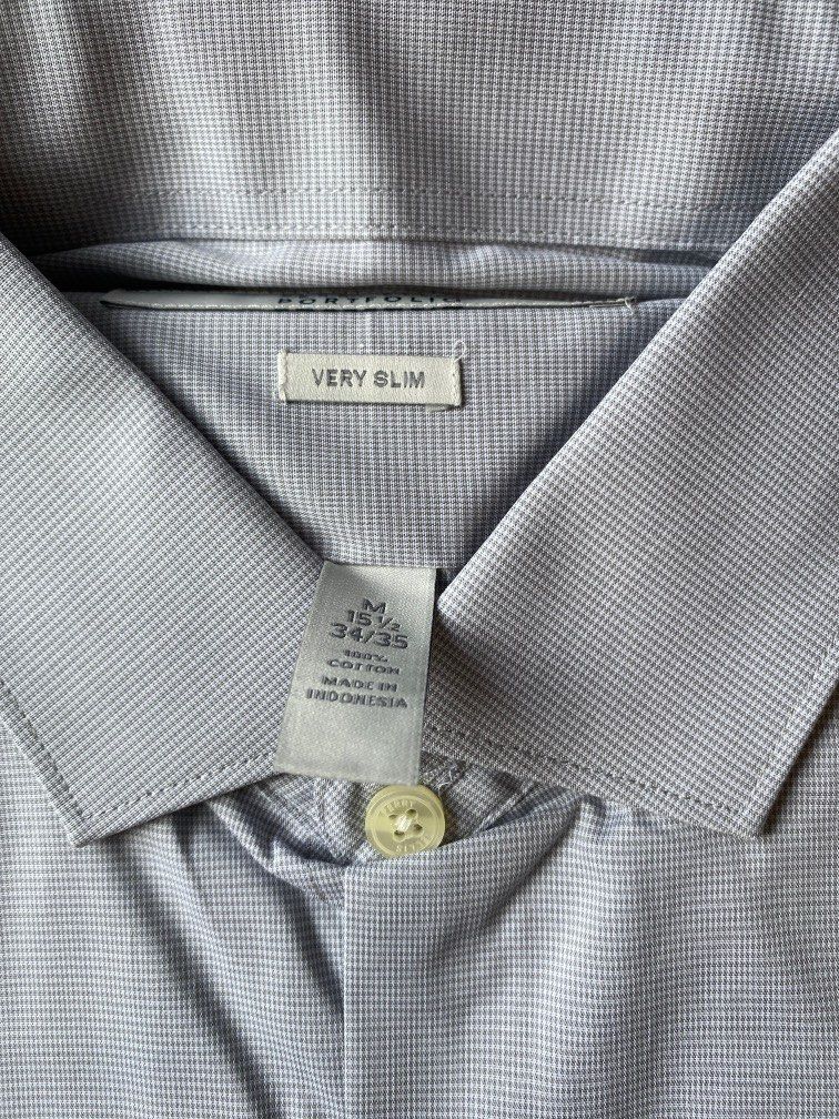 Perry Ellis Portfolio Long Sleeve Shirt, Men's Fashion, Tops & Sets, Shirts  on Carousell