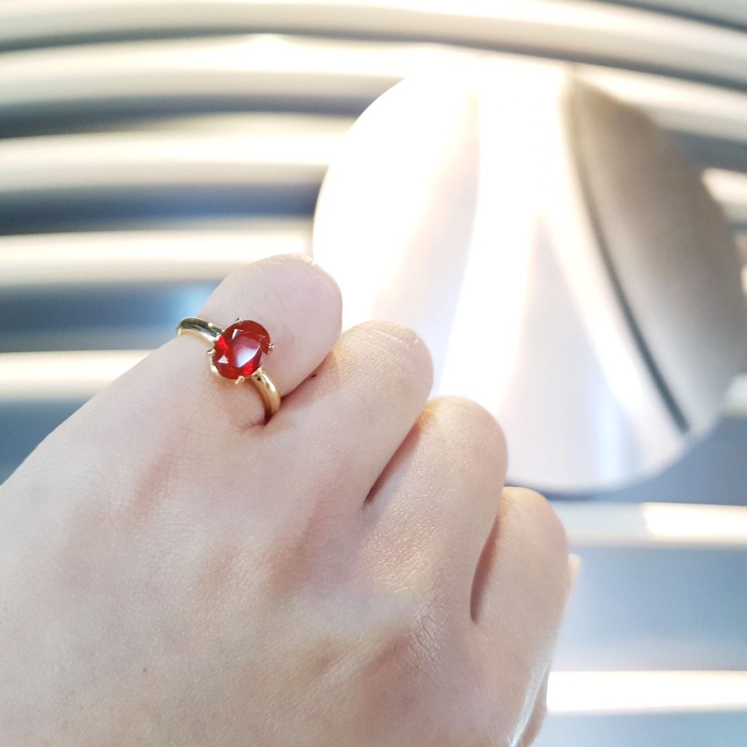 Red opal hotsell ring