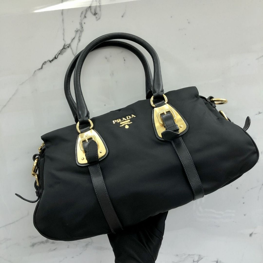 PRADA BN1903 BLACK NYLON 2WAY BAG 227035996 SI