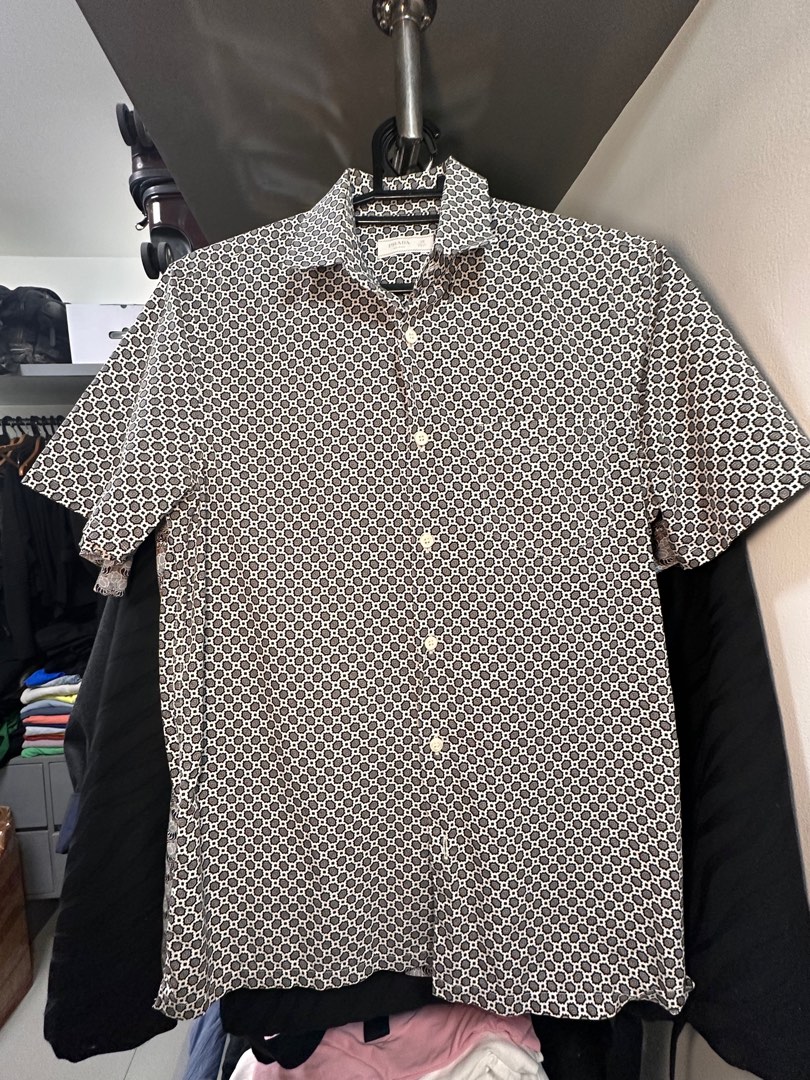 PRADA Button Down shirt, Men's Fashion, Tops & Sets, Tshirts & Polo Shirts  on Carousell