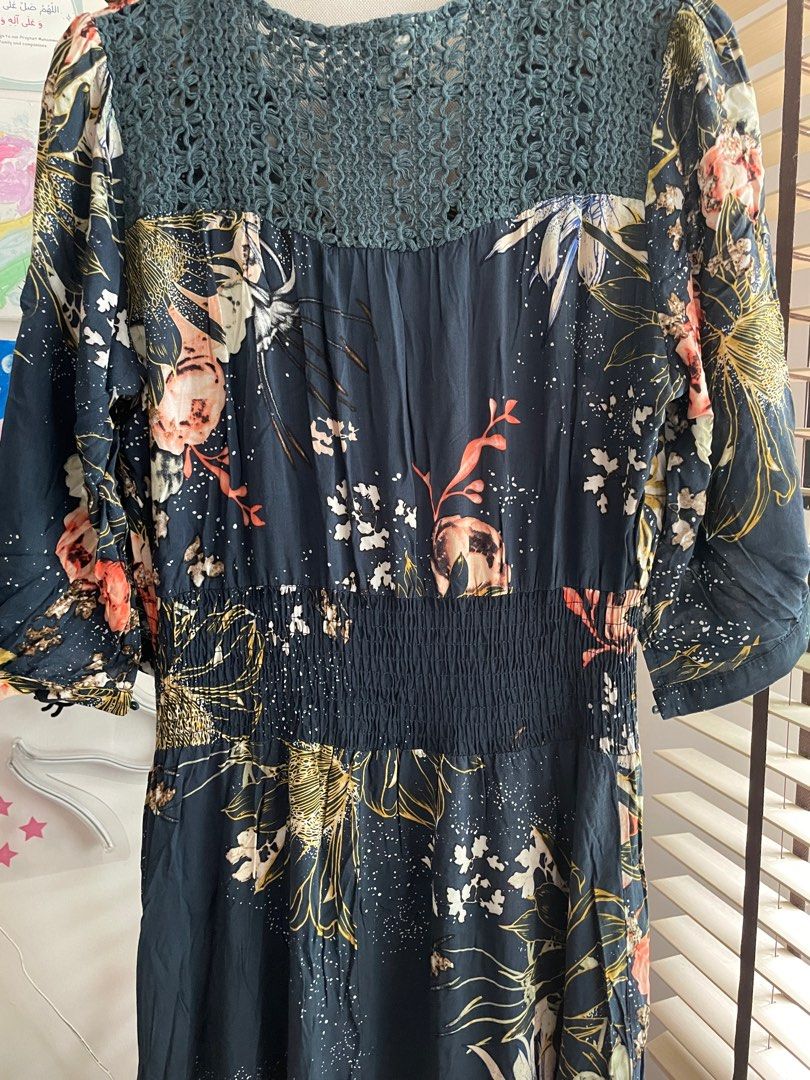 Jaase indigo maxi clearance dress