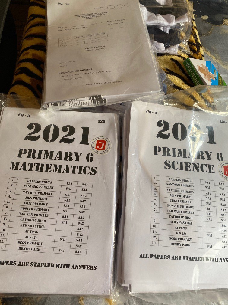 Psle practice papers hobbies toys books magazines assessment