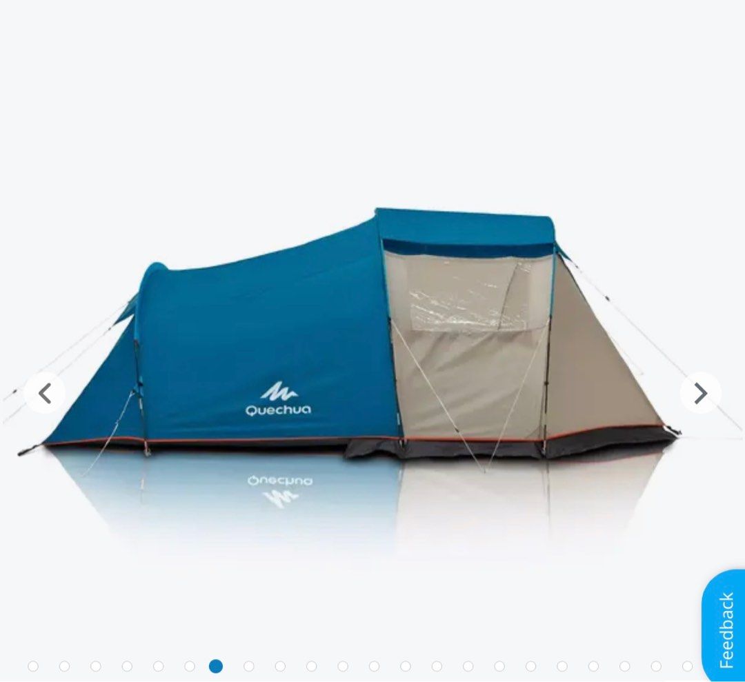 Quechua Arpenaz Family 4 camping tent, Sports Equipment, Hiking ...