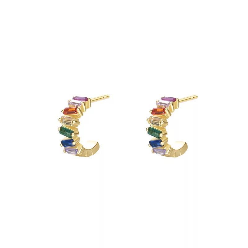 Rainbow cubic outlet zirconia earrings