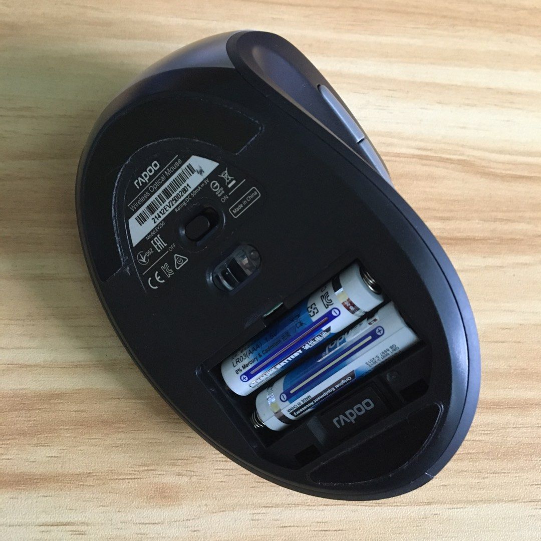 RAPOO EV250 wireless optical ergonomic mouse, Computers & Tech, Parts ...