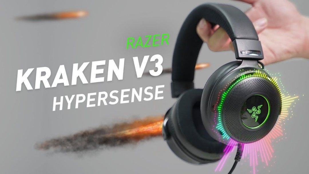 Razer Kranken V3 Hypersense, Audio, Headphones & Headsets on Carousell