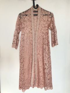 Rose gold lace outer