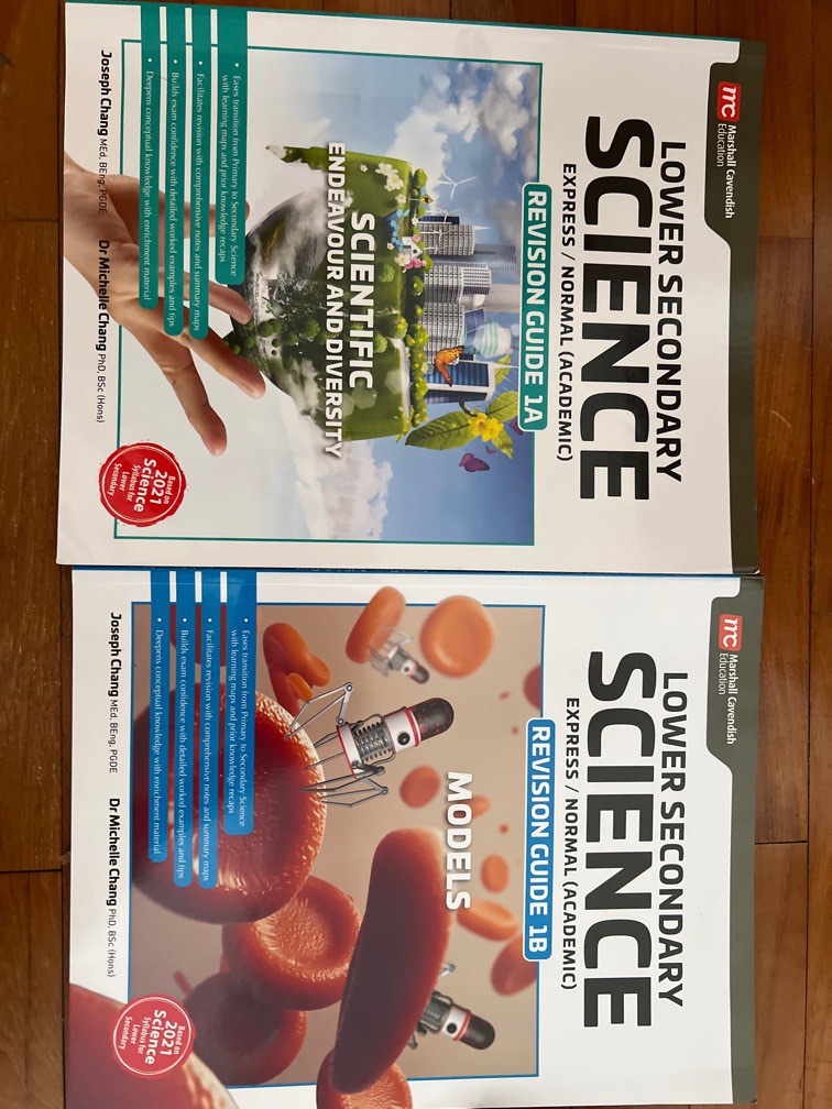 Secondary 1 science revision books (x2), Hobbies & Toys, Books