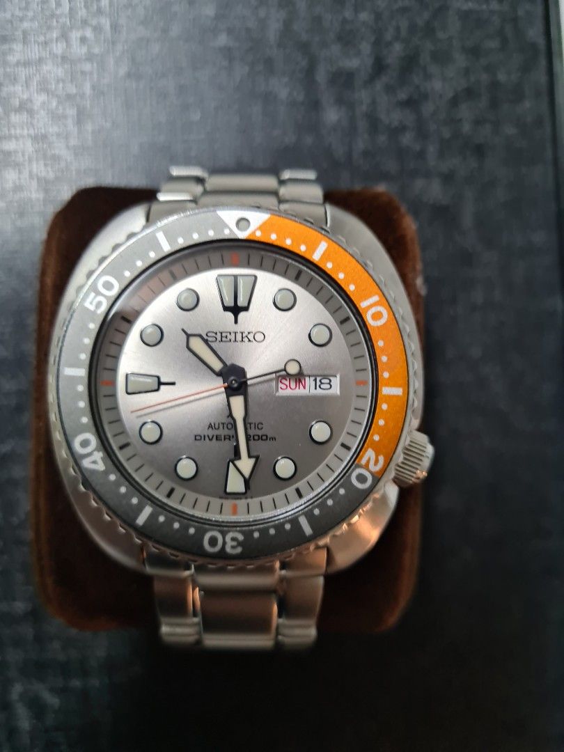 Seiko Dawn Gray Turtle Diver's Watch Limited Edition, Luxury, Watches on  Carousell