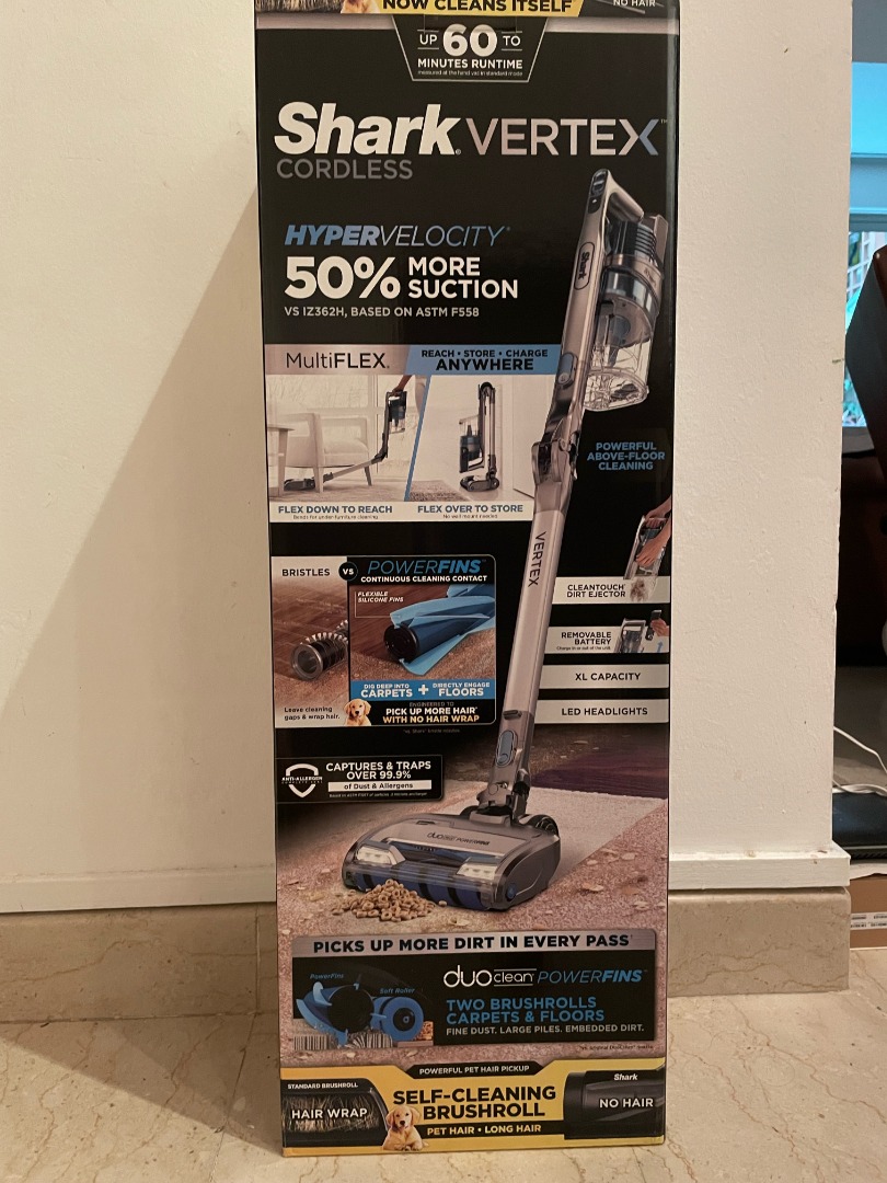 Shark Vertex Ultra Lightweight Cordless Vacuum IZ462H, TV & Home