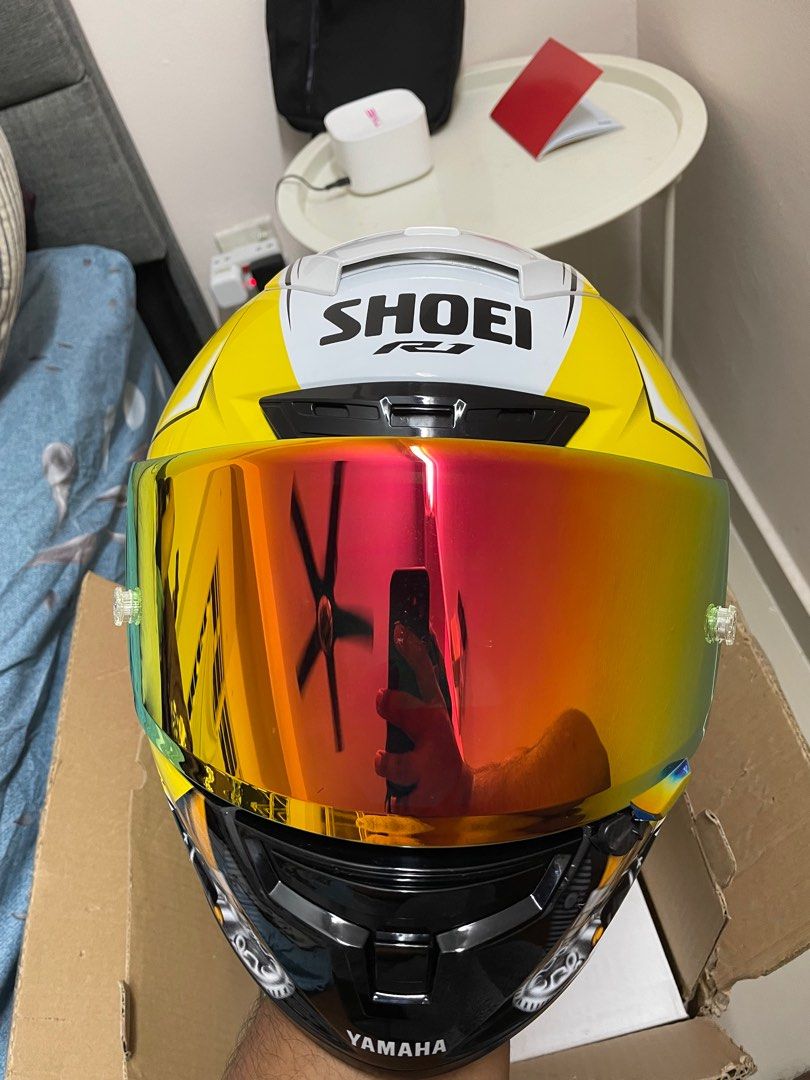 Shoei x-14 yamaha R1M, Motorbikes on Carousell