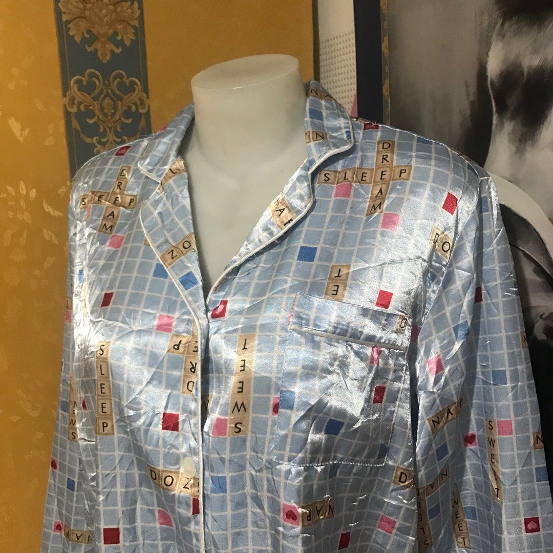 Silk Pambahay Pantulog (Category: Undergarments & Loungewear) located in Pasig City. Submitted by closetnigastadora (Listing ID 1205761754, Image 2). Description: No flaw 💓.