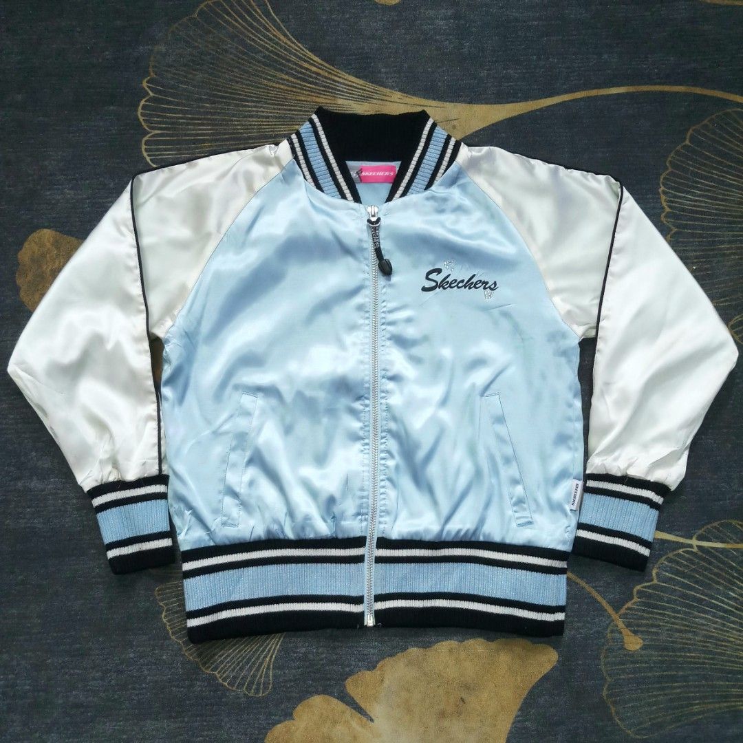 Skechers jacket kids white hotsell